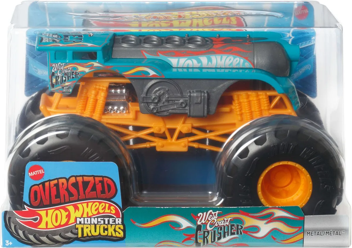 Hot Wheels Monster Truck West Coast Crusher JKP86 - Meerkleurig