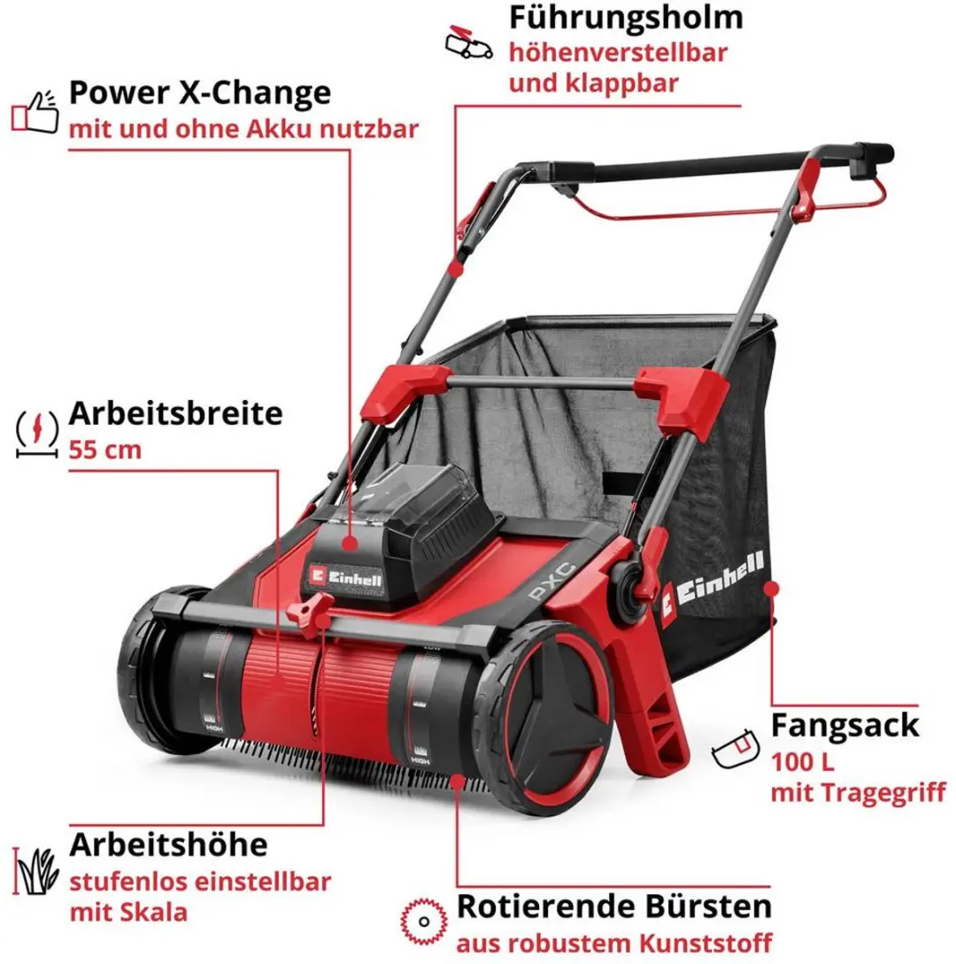 Einhell 3414185 Loofverzamelaar 550mm - Softgriff - afbeelding 6 van 6