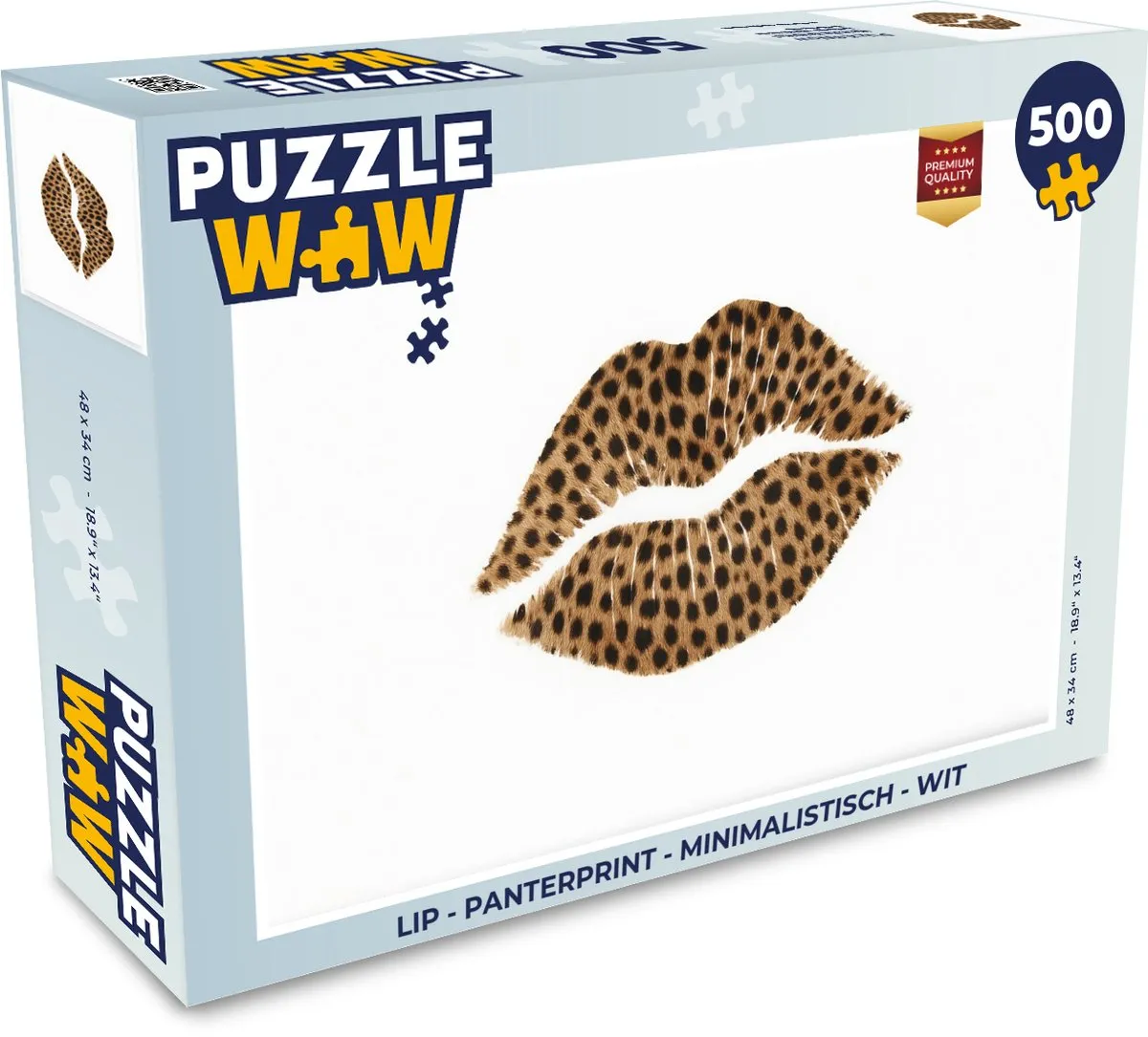 PuzzleWow Panterprint Legpuzzel 500 Stuks