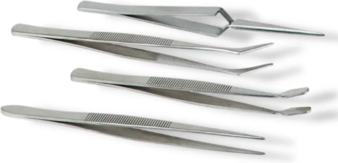 Velleman Set van 4 Pincetten - Metaal