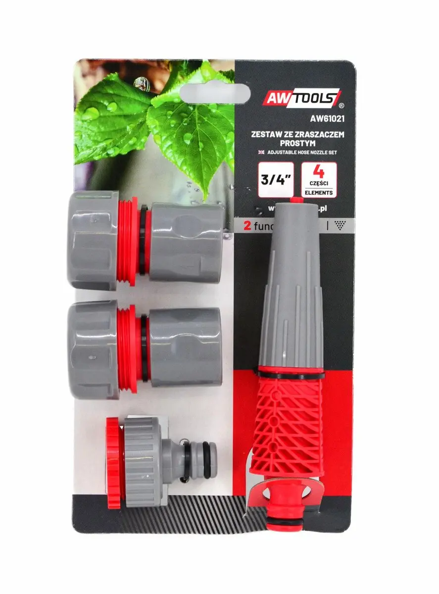 AWTOOLS AW61021 Tuinslangset - 4 Stuks - 3/4" - afbeelding 2 van 2