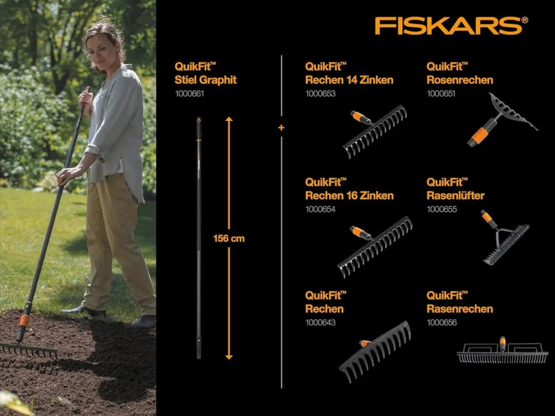 Fiskars Quikfit Hark 16 Tanden - Onkruidverwijderaars - afbeelding 3 van 6