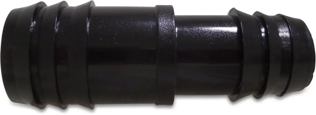 Verbindingspijpje verlopend pom 32mm naar 25mm zwart Deltafix