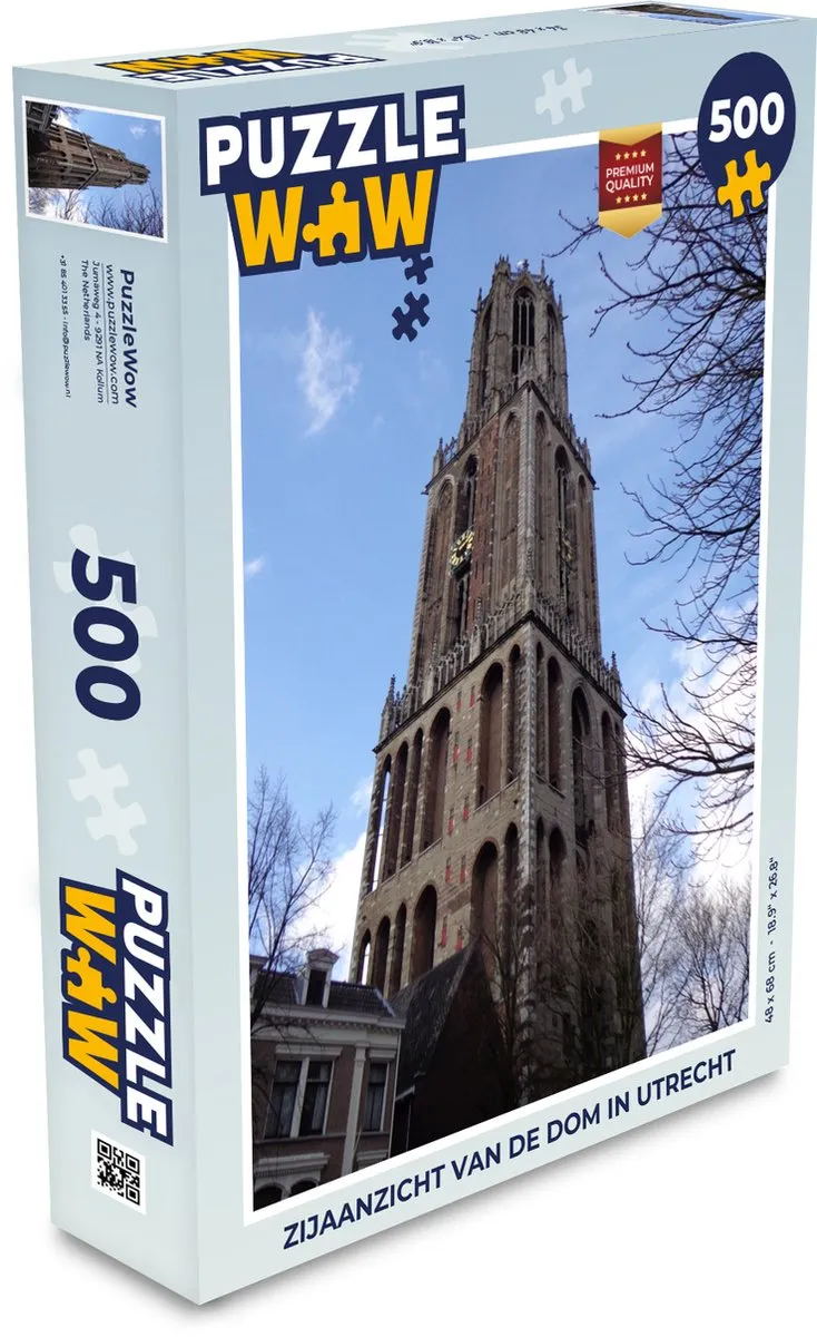 PuzzleWow Dom Toren Legpuzzel 500 Stuks - Multicolor