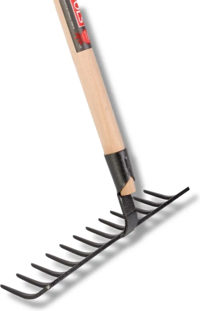 Talen Tools Tuinhark 12 Tanden Essenhouten Steel 160cm - afbeelding 3 van 5
