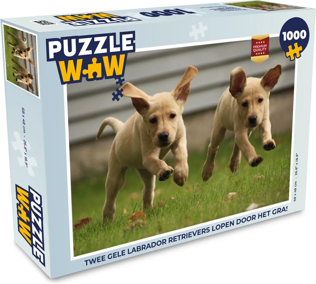 PuzzleWow Legpuzzel Labrador Retrievers 1000 Stuks