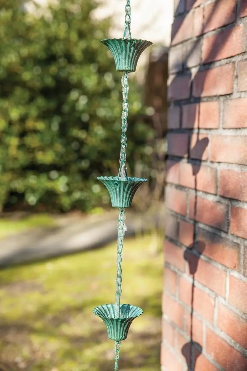 Esschert Design Regenketting 254 Cm Staal Groen