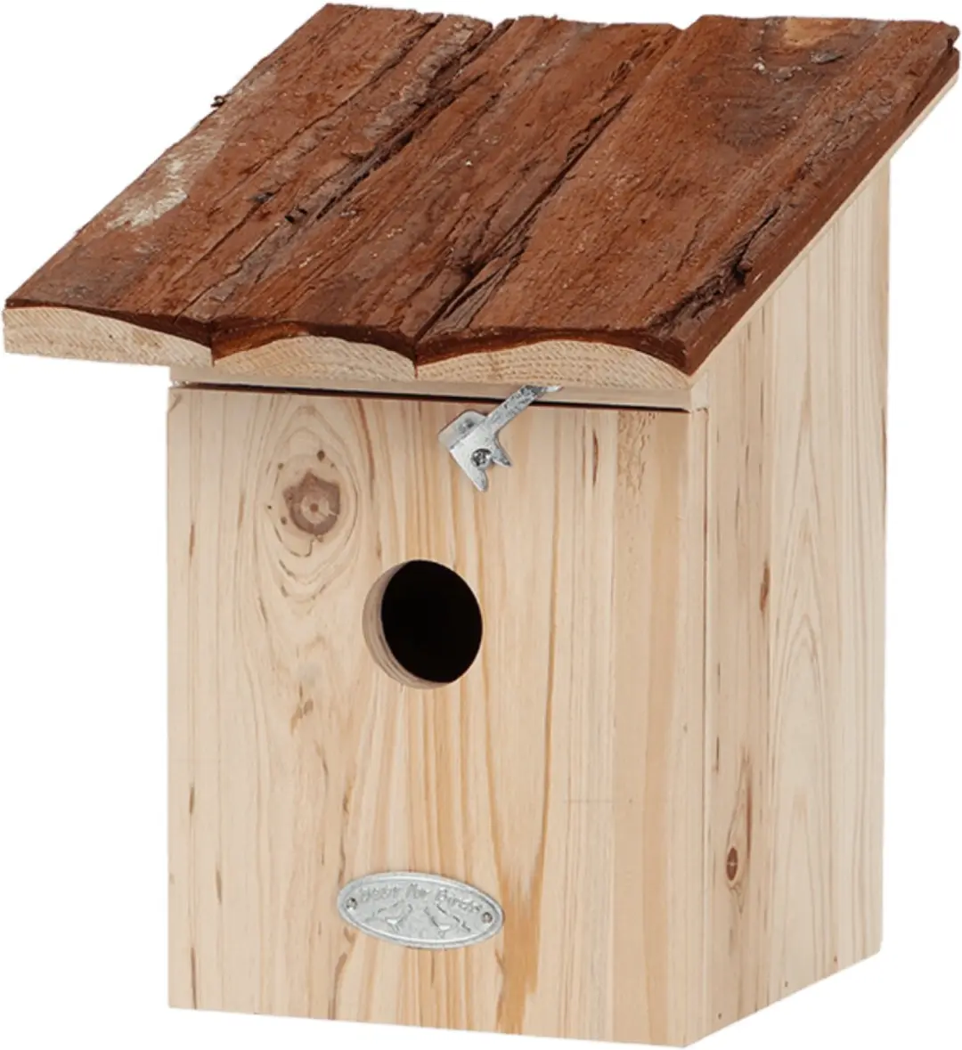 Esschert Design Vogelhuis Koolmees Nestkast Boomschorsdak