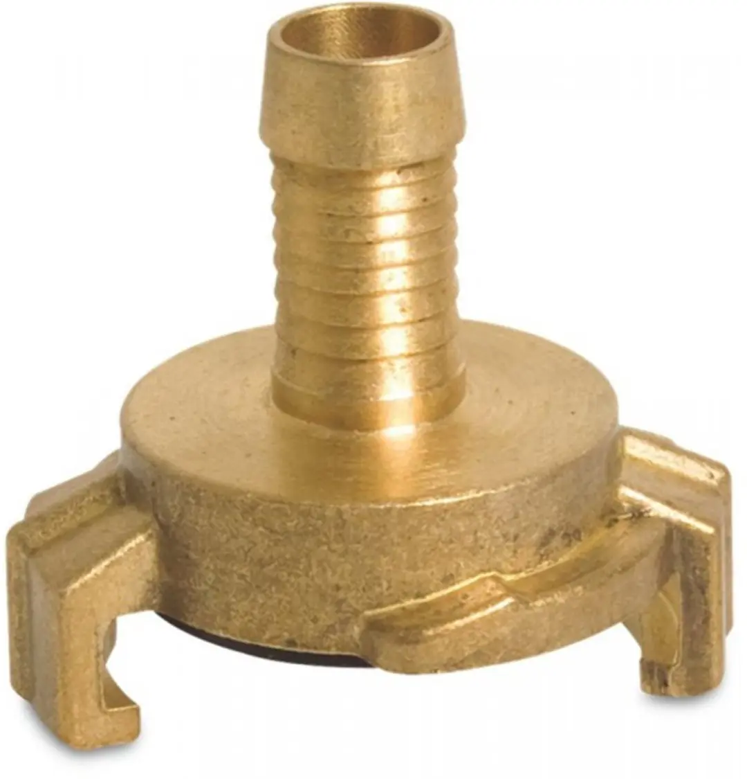 Snelkoppeling met slangtule messing 19 mm 1 stuk Deltafix