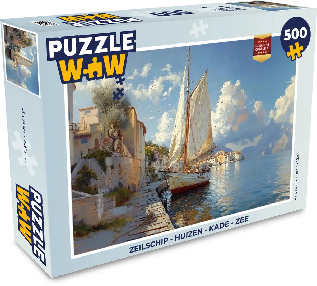 PuzzleWow Zeilschip Legpuzzel 500 Stuks