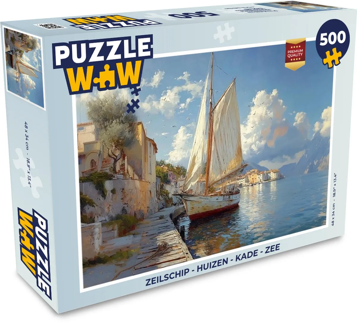 PuzzleWow Zeilschip Legpuzzel 500 Stuks