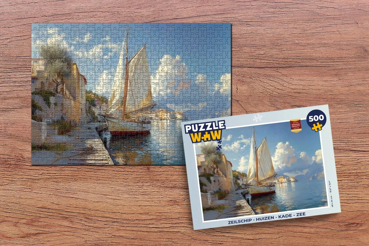 PuzzleWow Zeilschip Legpuzzel 500 Stuks