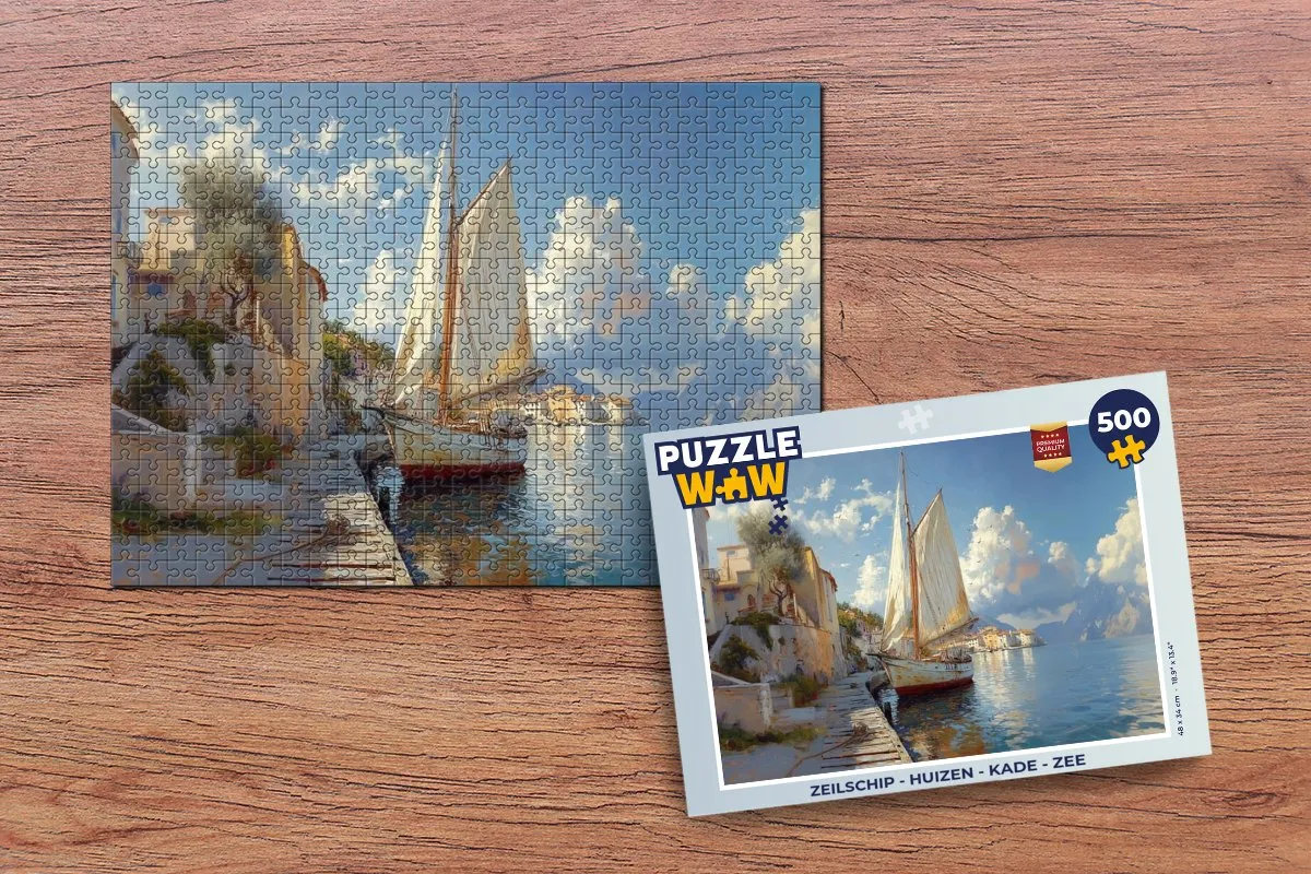 PuzzleWow Zeilschip Legpuzzel 500 Stuks