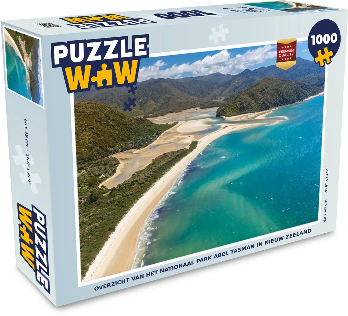 PuzzleWow Abel Tasman Nationaal Park Legpuzzel 1000 Stuks