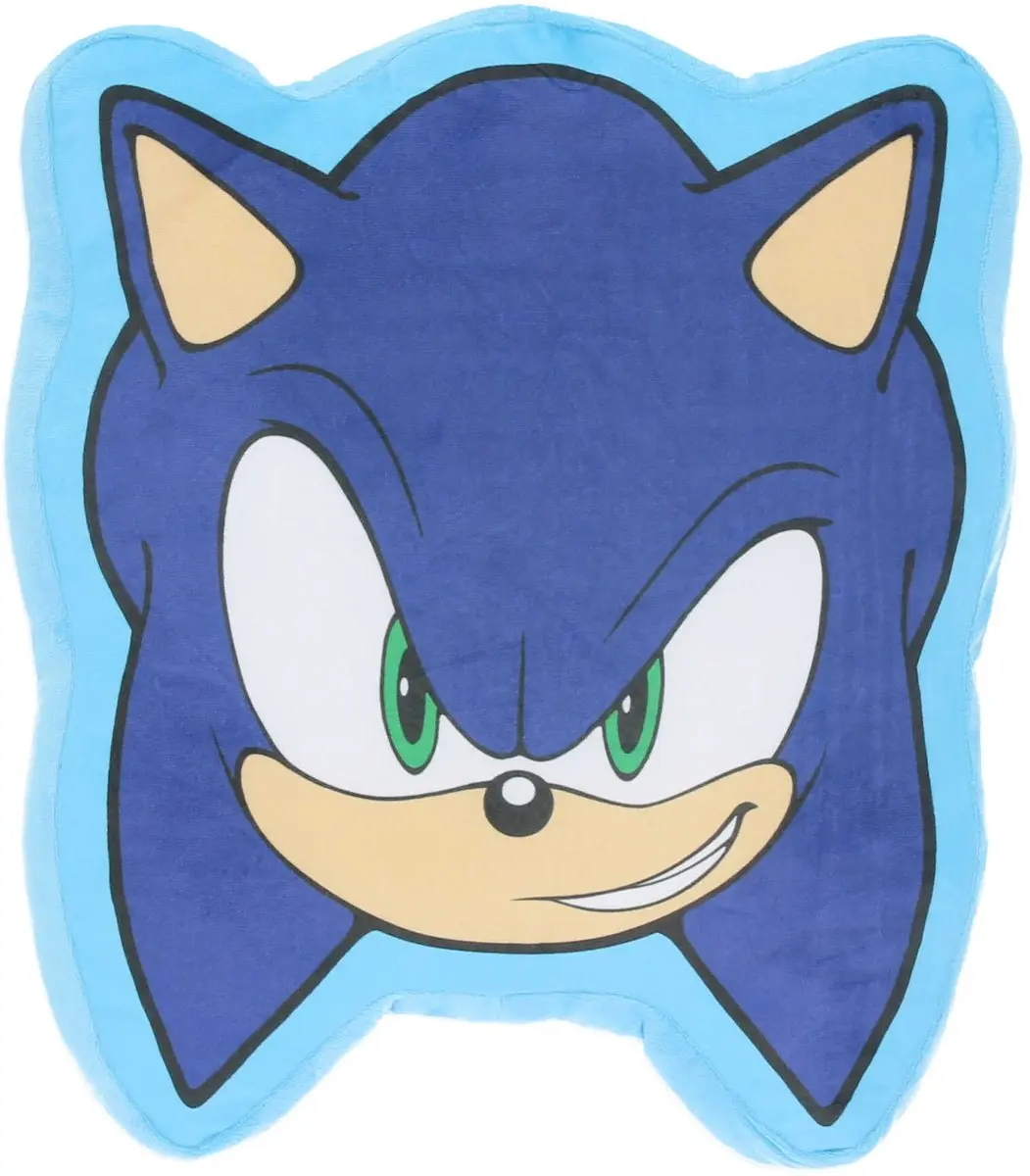 Sonic Gevormd Kussen Blauw