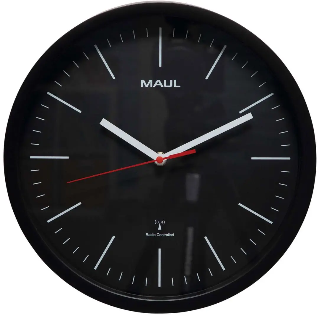 MAULjump Wandklok 30RC - Zwart - Ø 31cm - afbeelding 2 van 6