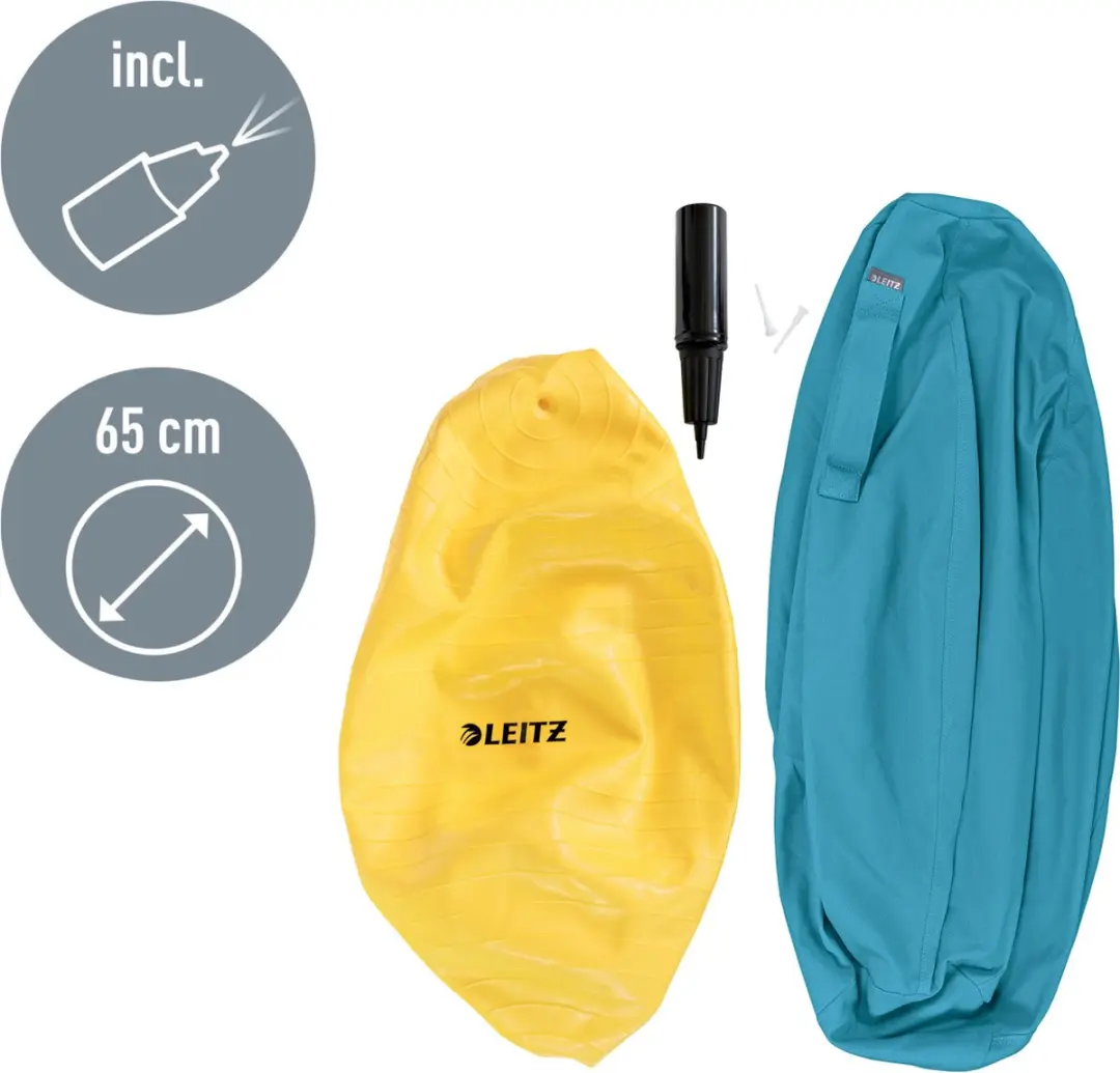 Leitz Ergo Cosy Actieve Zitbal 65cm - Sereen Blauw - afbeelding 4 van 6