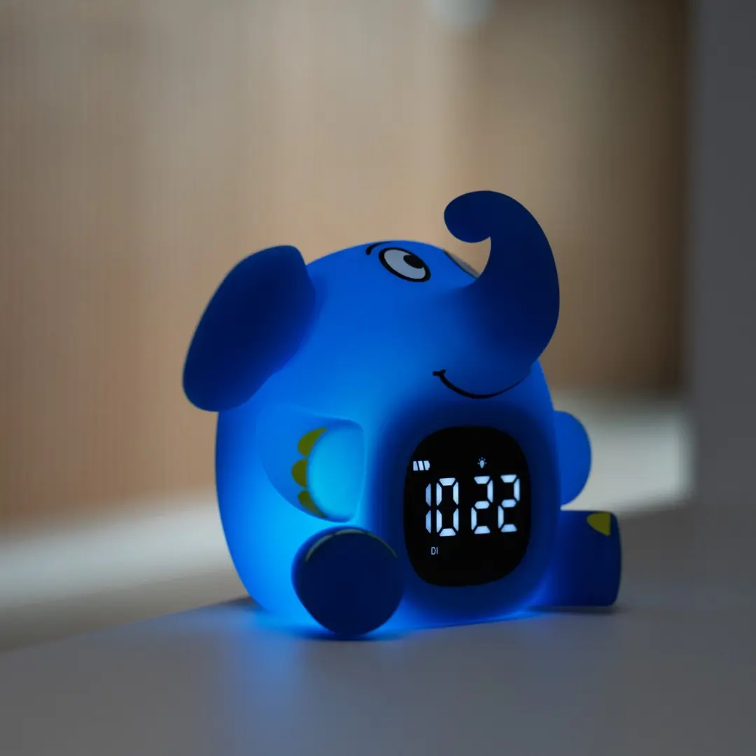 Bresser DieMaus Wekker Olifant - Blauw - afbeelding 3 van 6