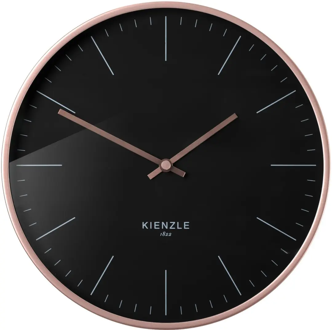 Bresser Kienzle Wandklok 25cm DCF - Roségoud/Zwart - afbeelding 2 van 5
