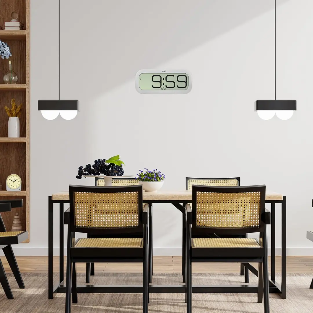 TFA Dostmann Wandklok Zendergestuurd Wit - afbeelding 4 van 6