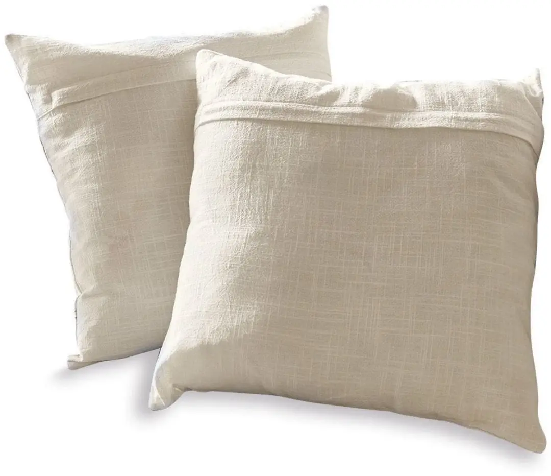 Loberon Kussenhoes Lovece Set - 2 Stuks - Wit/Bruin - afbeelding 3 van 5