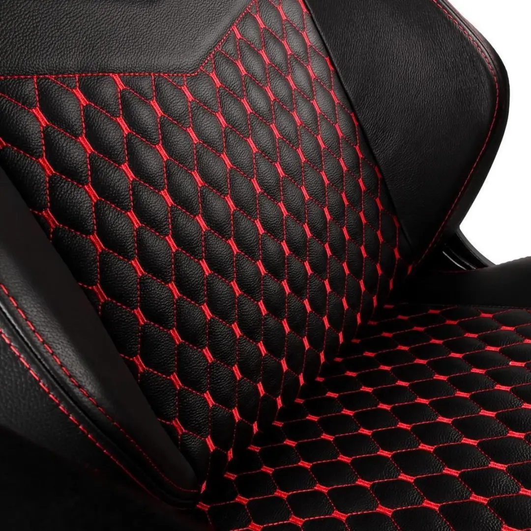 Noblechairs Hero Real Leather Gamestoel - Zwart/Rood - afbeelding 2 van 5
