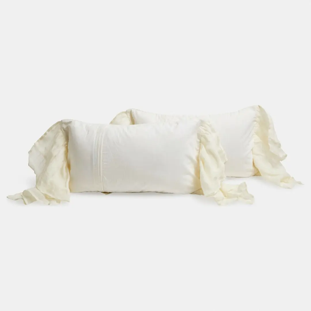 Loberon Kussenhoes Set 2 Stuks Jolévianne Crème - afbeelding 6 van 6