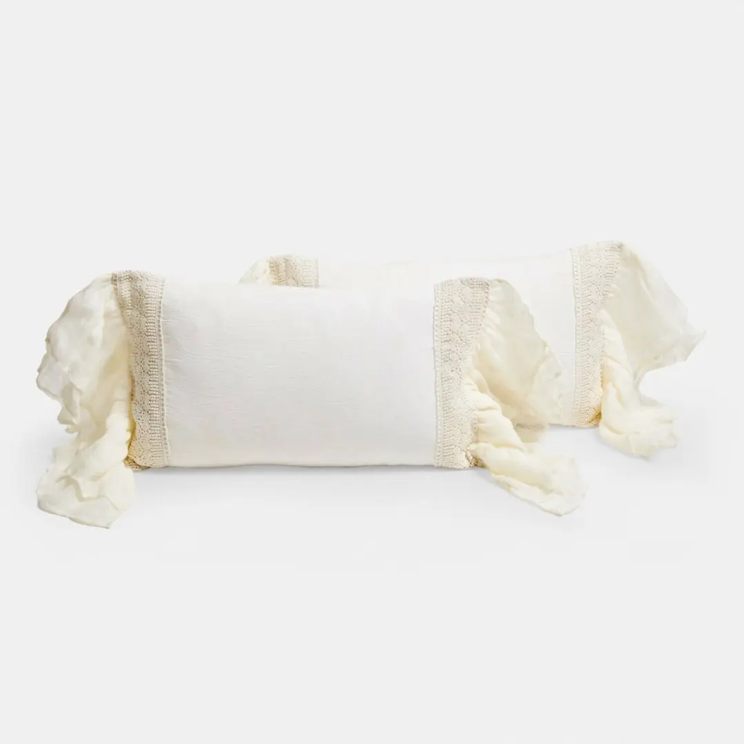 Loberon Kussenhoes Set 2 Stuks Jolévianne Crème