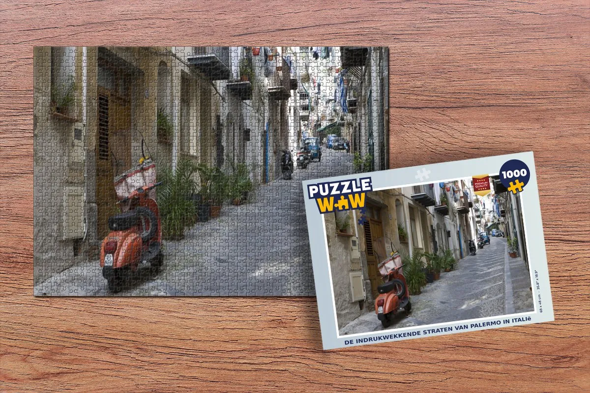 PuzzleWow Palermo Italië Legpuzzel 1000 Stuks
