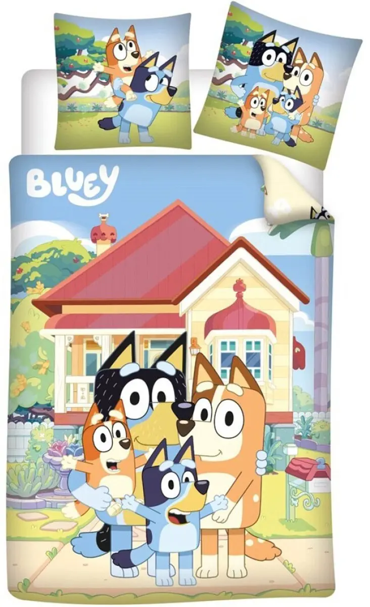 Bluey Dekbedovertrek Happy Home
