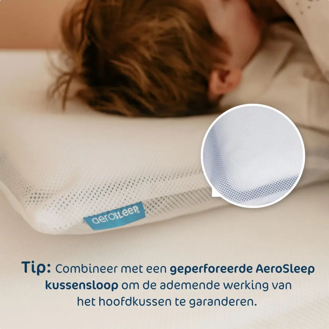 AeroSleep SafeSleep 3D Hoofdkussen Small 30x46cm - Wit - afbeelding 6 van 6
