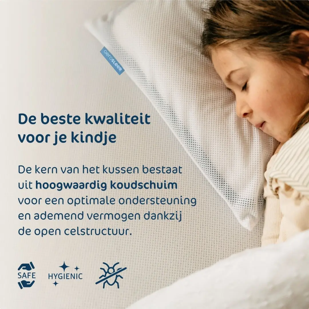 AeroSleep SafeSleep 3D Hoofdkussen Small 30x46cm - Wit - afbeelding 3 van 6