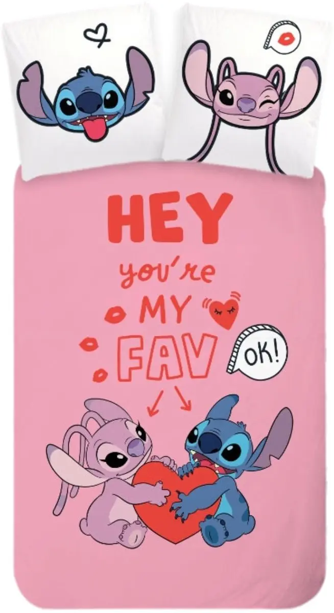 Lilo & Stitch Dekbedovertrek Eenpersoons - Blauw Meerkleurig - afbeelding 2 van 5