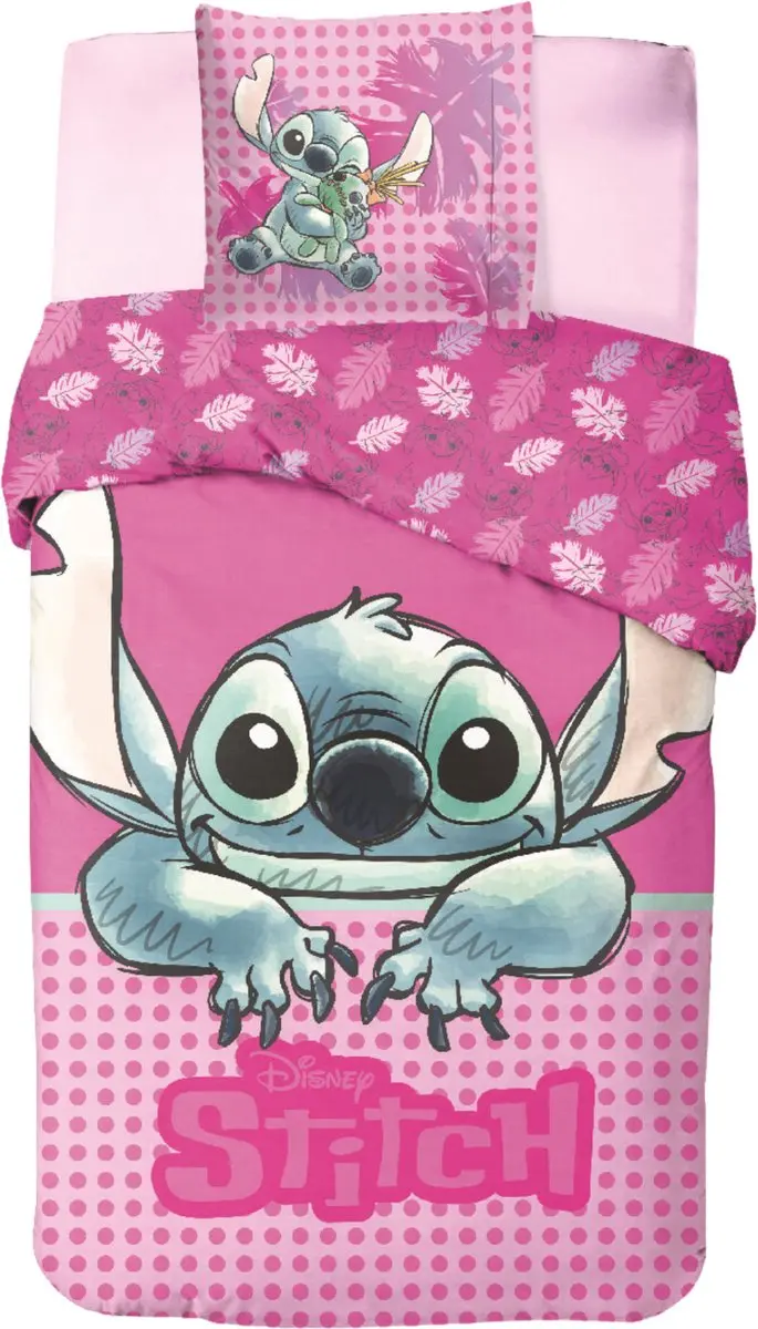 Lilo & Stitch Dekbedovertrek Eenpersoons - Blauw Meerkleurig - afbeelding 3 van 5