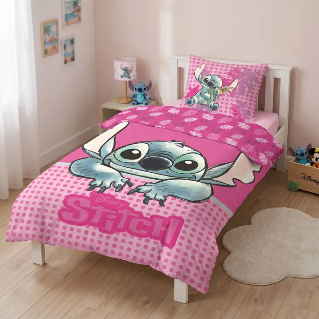 Lilo & Stitch Dekbedovertrek Eenpersoons - Blauw Meerkleurig - afbeelding 5 van 5