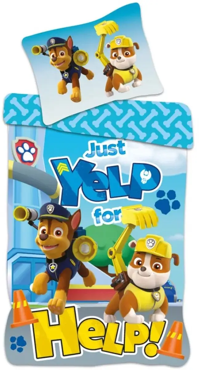Paw Patrol Help peuterdekbedovertrek
