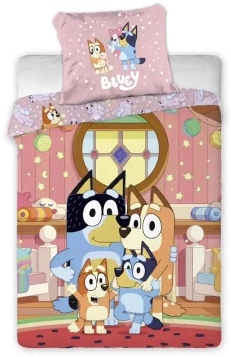 Bluey Dekbedovertrek family 140 x 200 cm