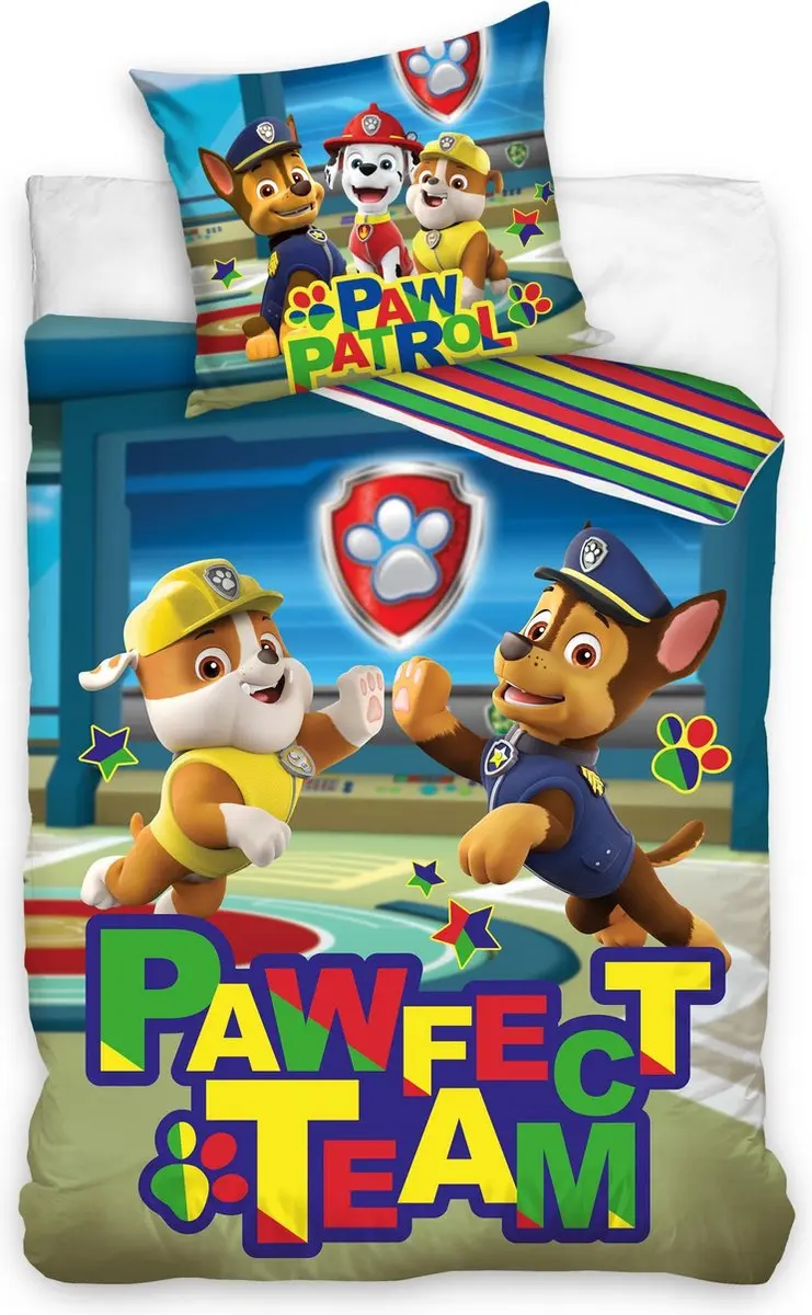 PAW Patrol Dekbedovertrek Pawfect Team