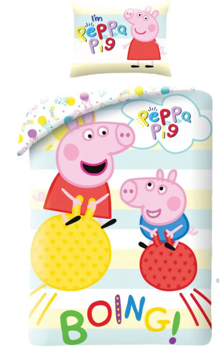 Peppa Pig Dekbedovertrek Boing 140 x 200 cm katoen