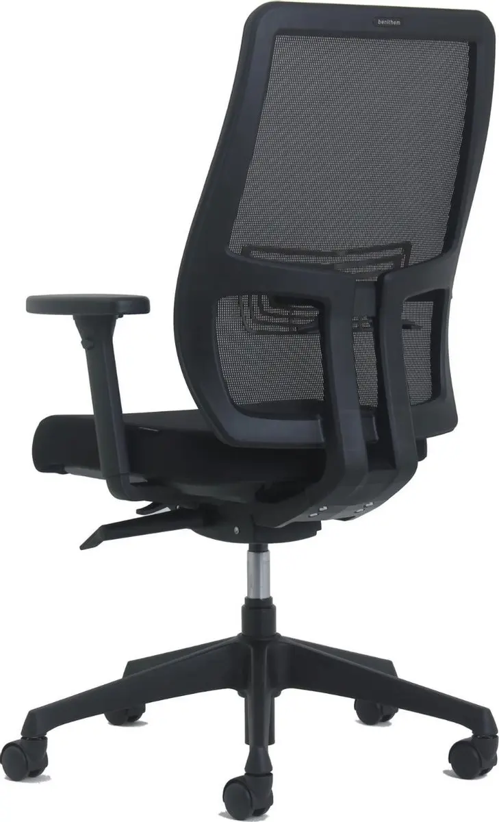 OrangeLabel serie Torino NPR1813 Bureaustoel Netwaeve rug Black Edition TOR.001.