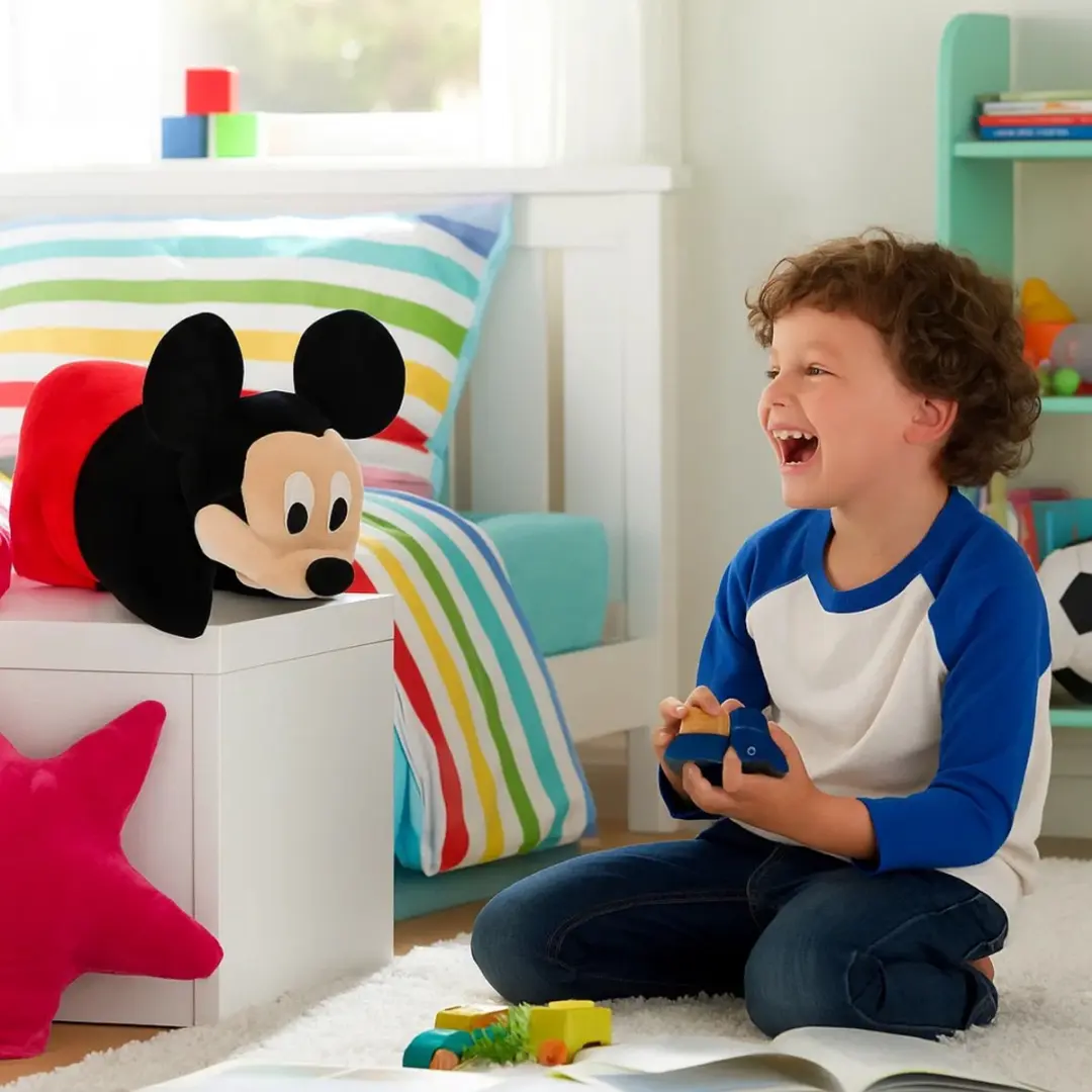 Spider-Man Mickey Mouse Knuffelkussen - Rood - afbeelding 2 van 4