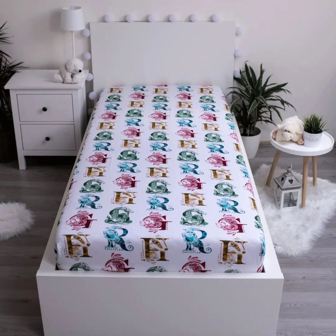 Harry Potter Hoeslaken Eenpersoons 90x200cm - Katoen - afbeelding 3 van 3