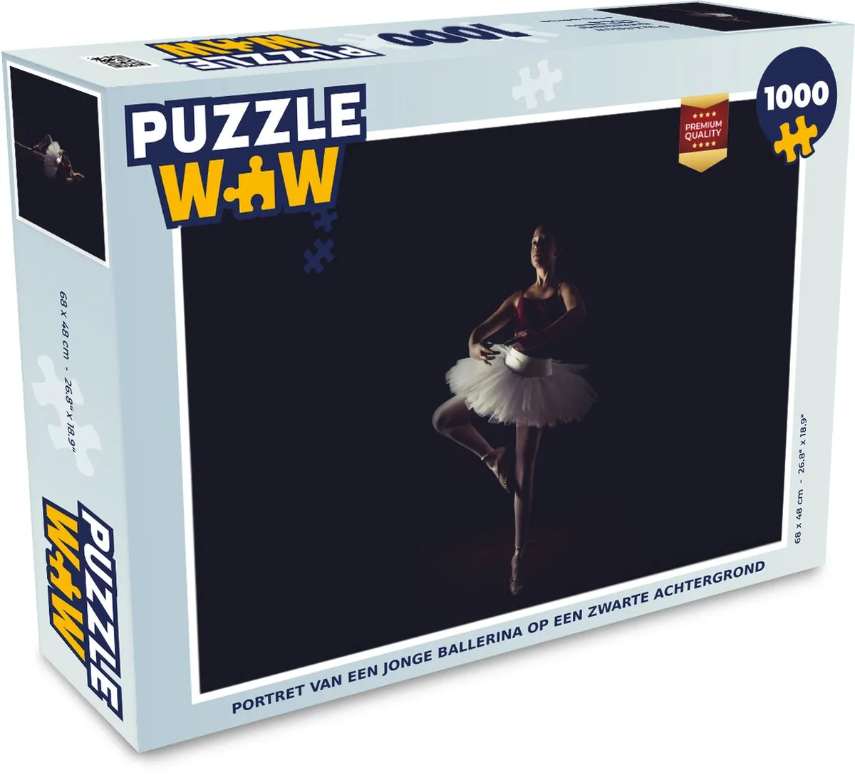 PuzzleWow Legpuzzel Portret Ballerina 1000 Stuks - Multicolor