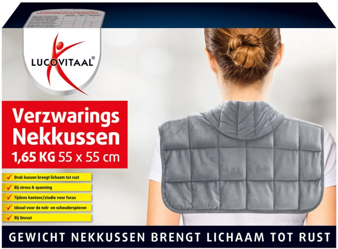 Lucovitaal Verzwaringsnekkussen Wit