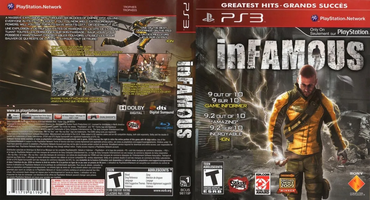 Sony PlayStation InFamous - PS3