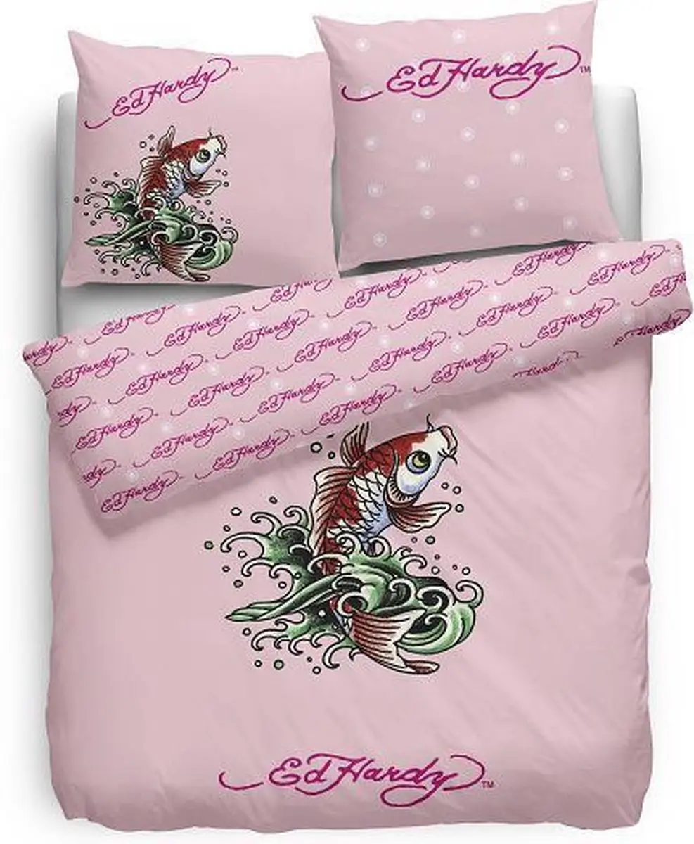 Ed Hardy Dekbedovertrek Koi Fish