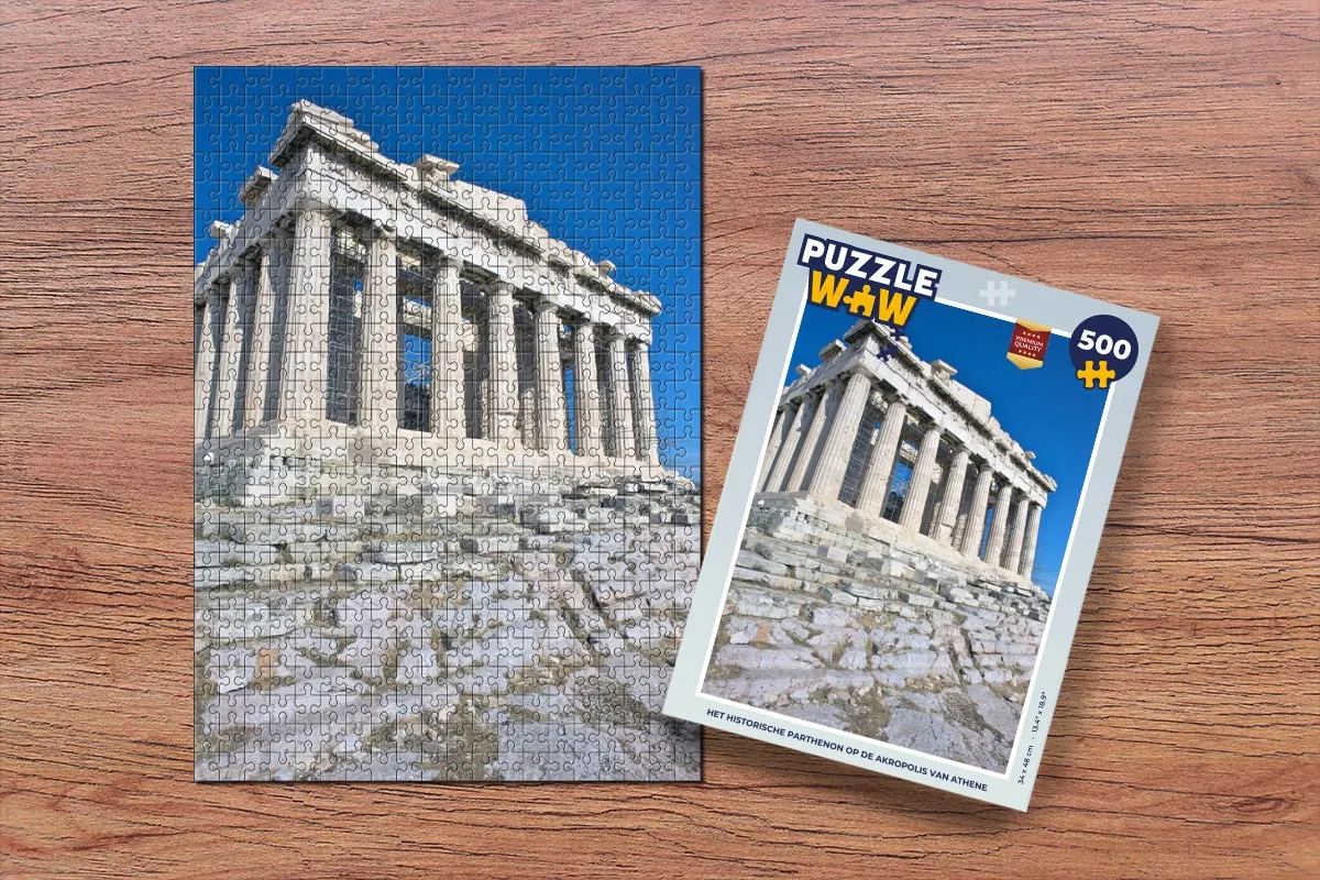 PuzzleWow Het Historische Parthenon Legpuzzel 500 Stuks