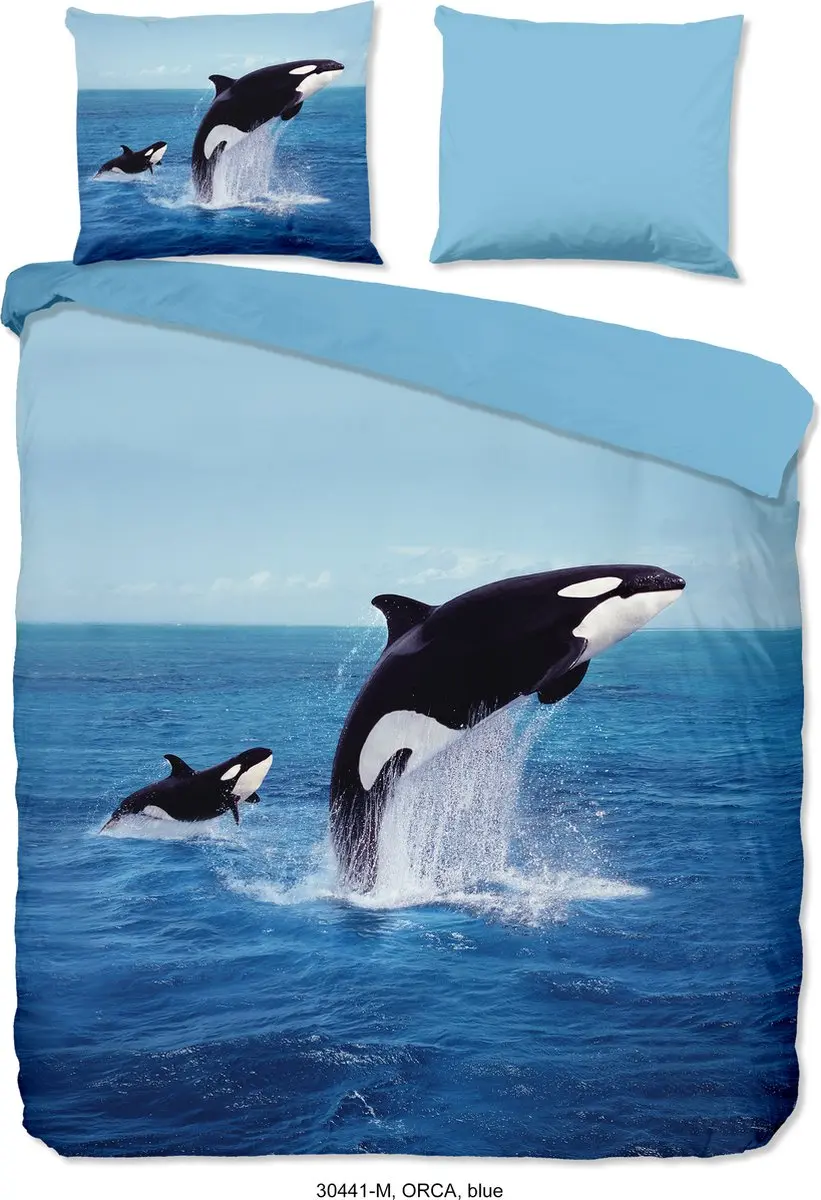 Pure dekbedovertrek orca in de zee
