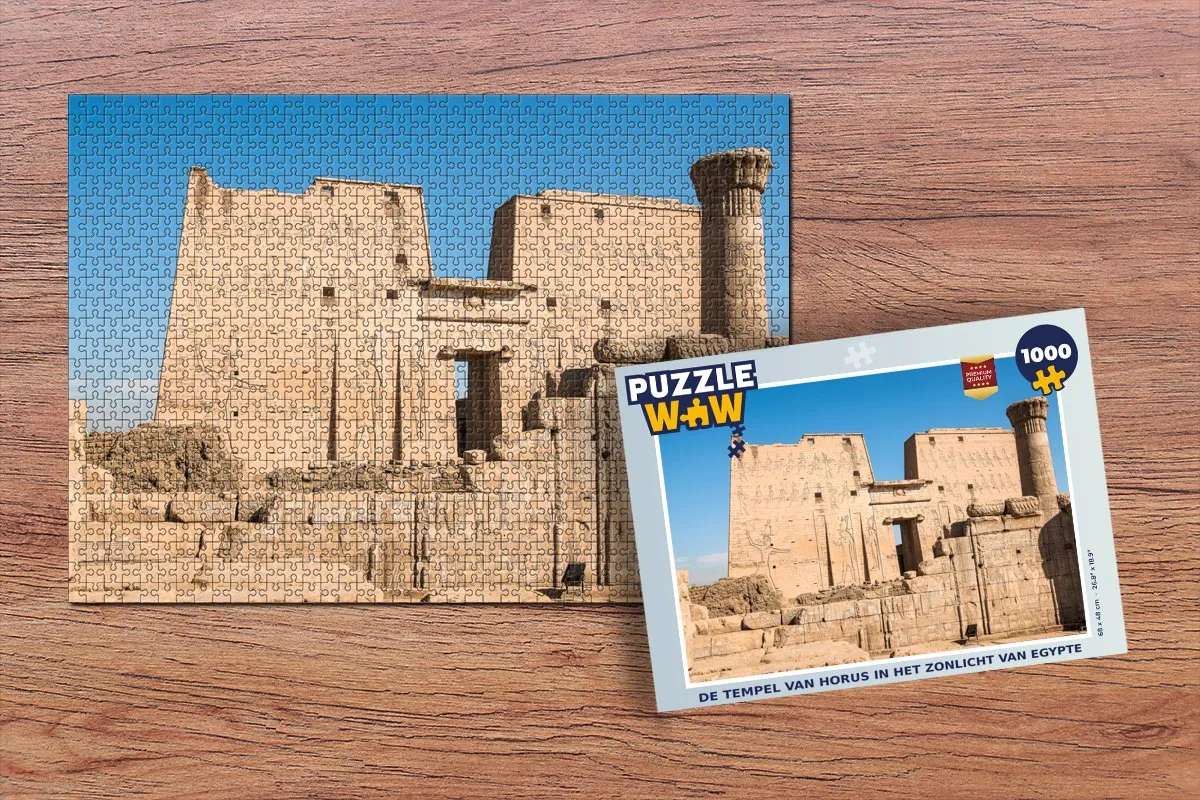 PuzzleWow De Tempel van Horus Legpuzzel 1000 Stuks - Multicolor