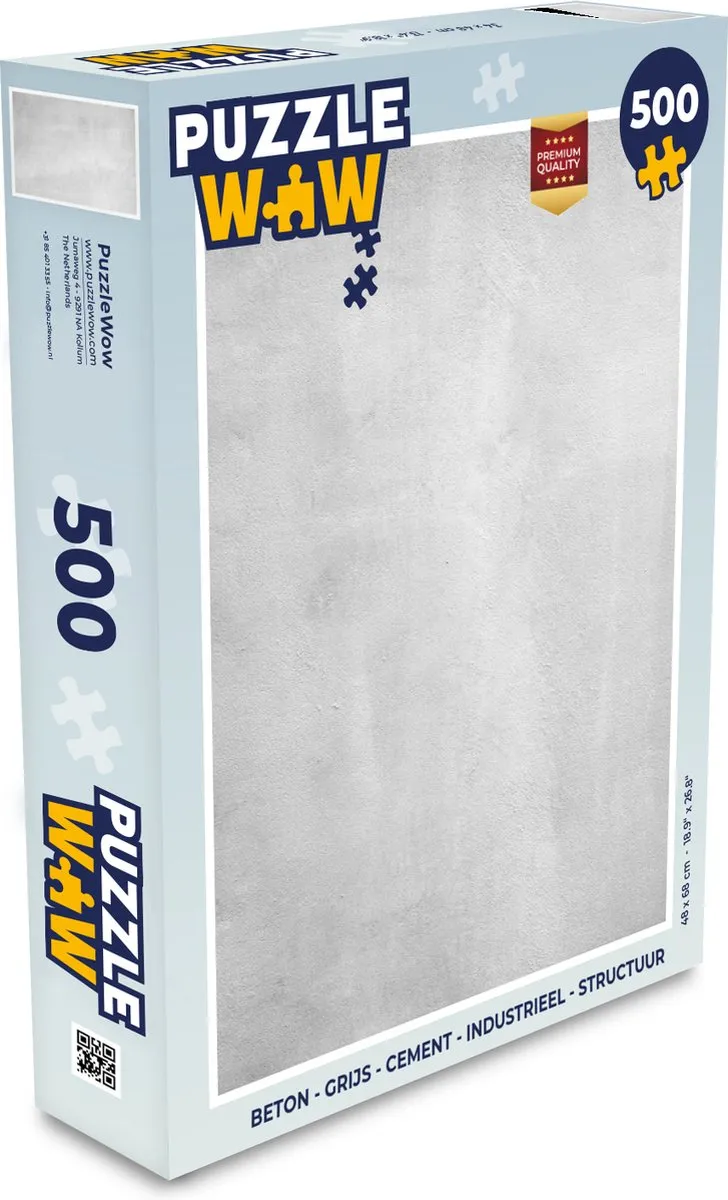 PuzzleWow Beton Puzzel 500 Stuks